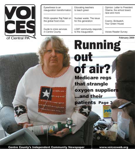 The February 2009 issue of VOICES of Central Pennsylvania