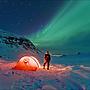 A night under the northern lights.